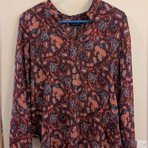 Stylish Lucky Brand Women's Patterned Top
